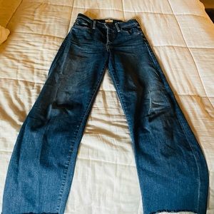 Mother jeans cropped wide leg